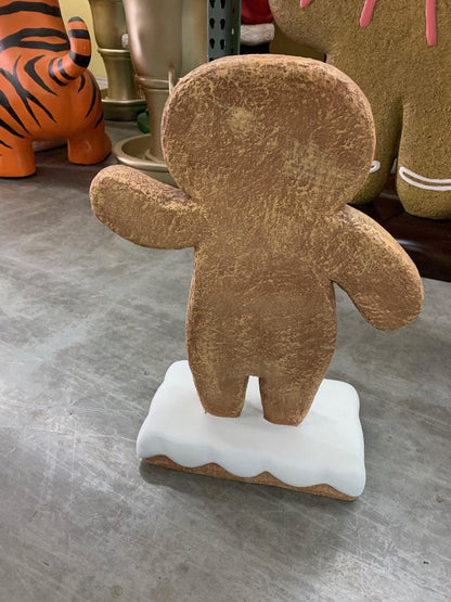 Small Gingerbread Boy Statue - LM Treasures Prop Rentals 