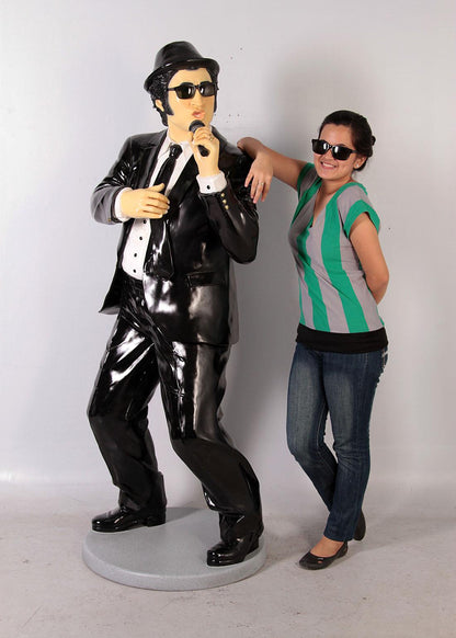Comedians Performing Life Size Statue