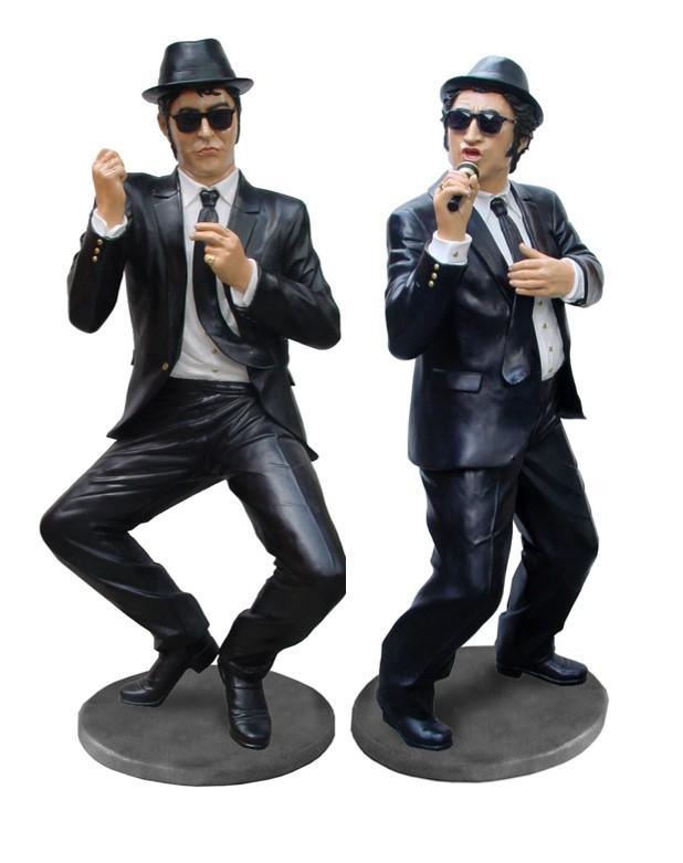 Comedians Performing Life Size Statue