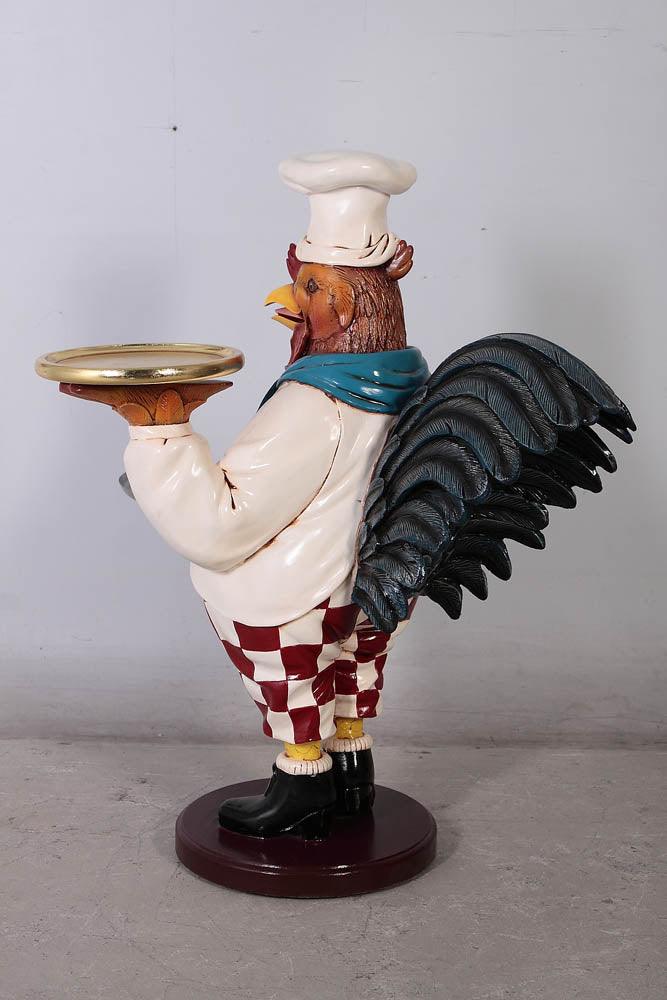 Rooster Cook Statue Prop