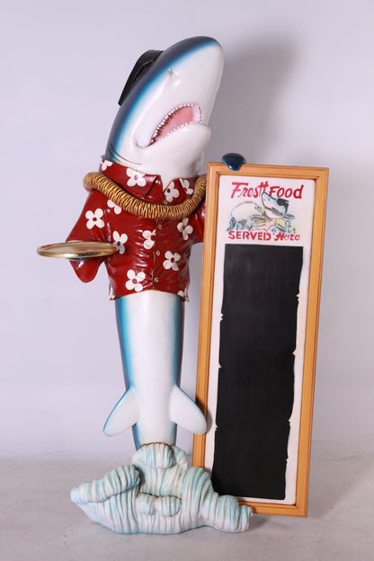 Large Shark Butler Statue - LM Treasures Prop Rentals 