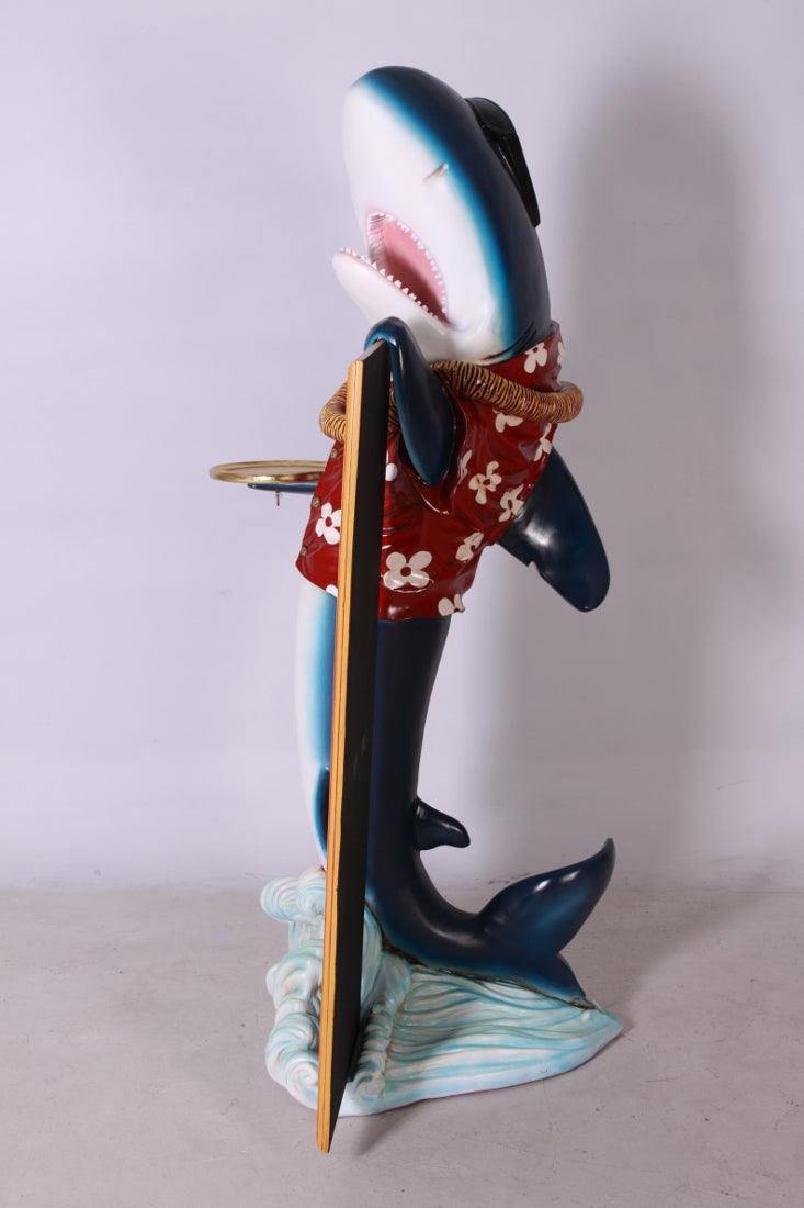 Large Shark Butler Statue - LM Treasures Prop Rentals 