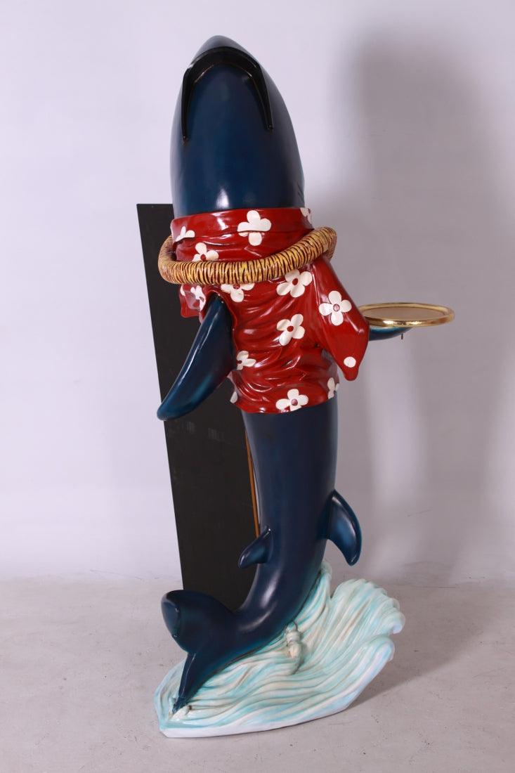 Large Shark Butler Statue - LM Treasures Prop Rentals 