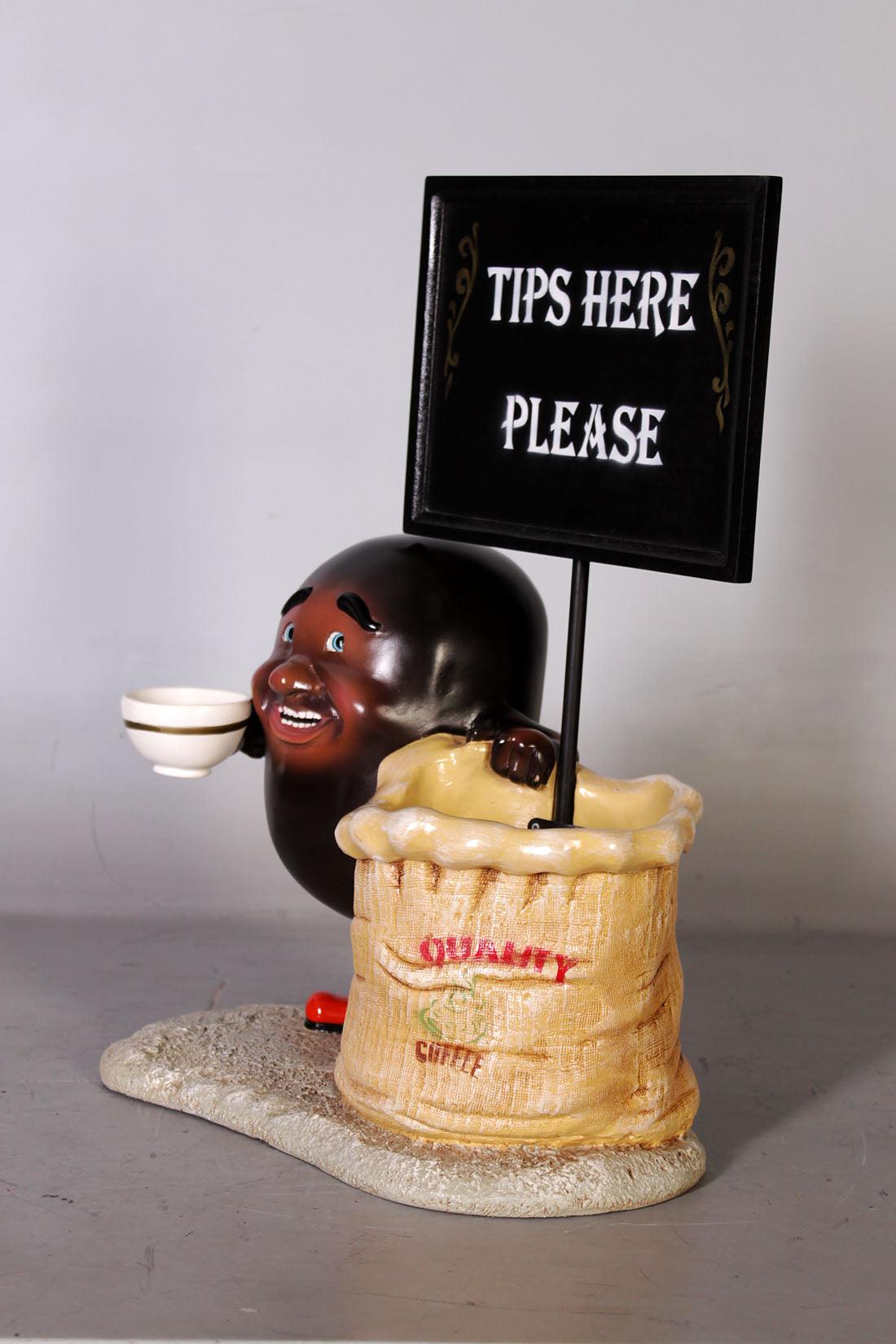 Coffee Bean Bag Over Sized Statue - LM Treasures Prop Rentals 
