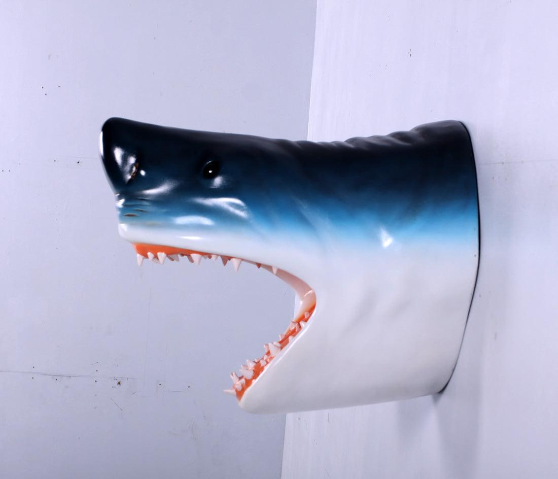 Blue Shark Head Statue - LM Treasures Prop Rentals 