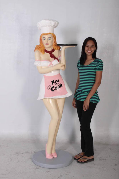 Blonde Lady Cook Life Size Statue - LM Treasures Prop Rentals 