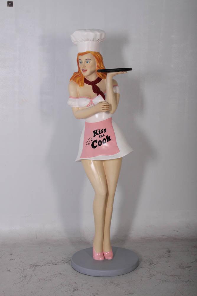 Blonde Lady Cook Life Size Statue - LM Treasures Prop Rentals 