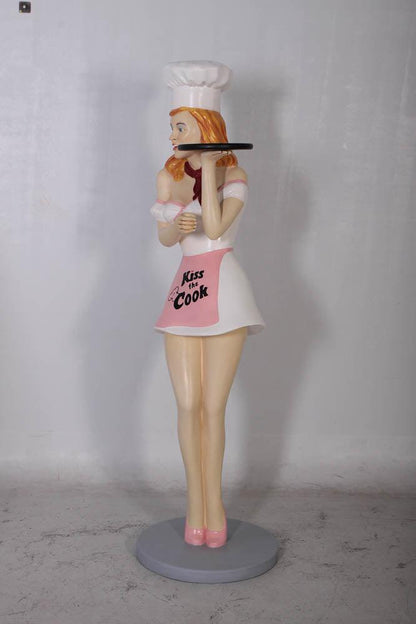 Blonde Lady Cook Life Size Statue - LM Treasures Prop Rentals 