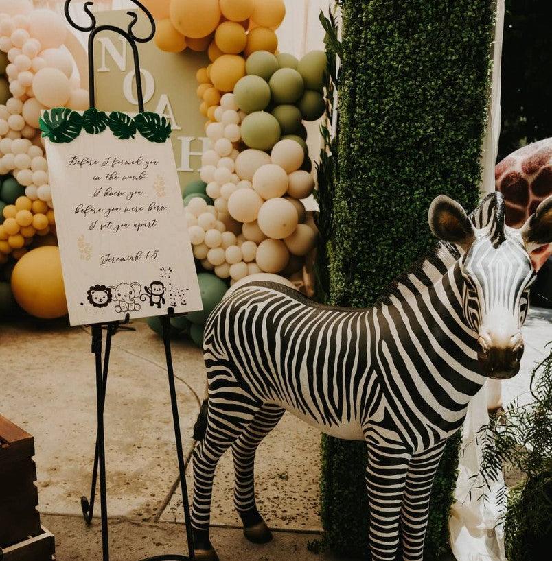 Baby Zebra Statue - LM Treasures Prop Rentals 