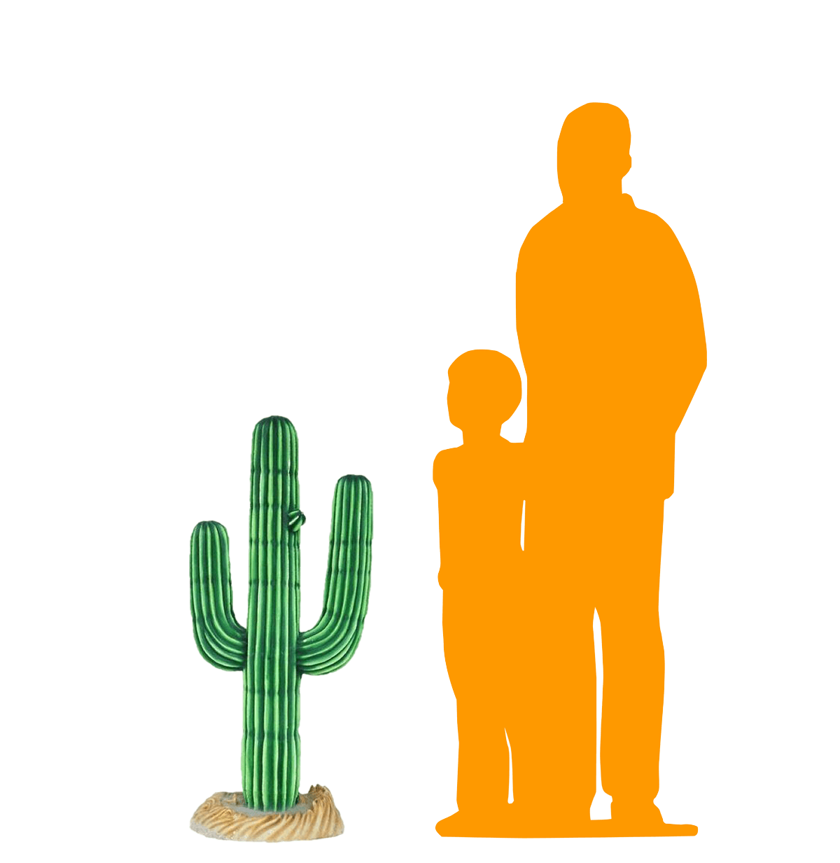 Small Cactus Life Size Statue - LM Treasures Prop Rentals 