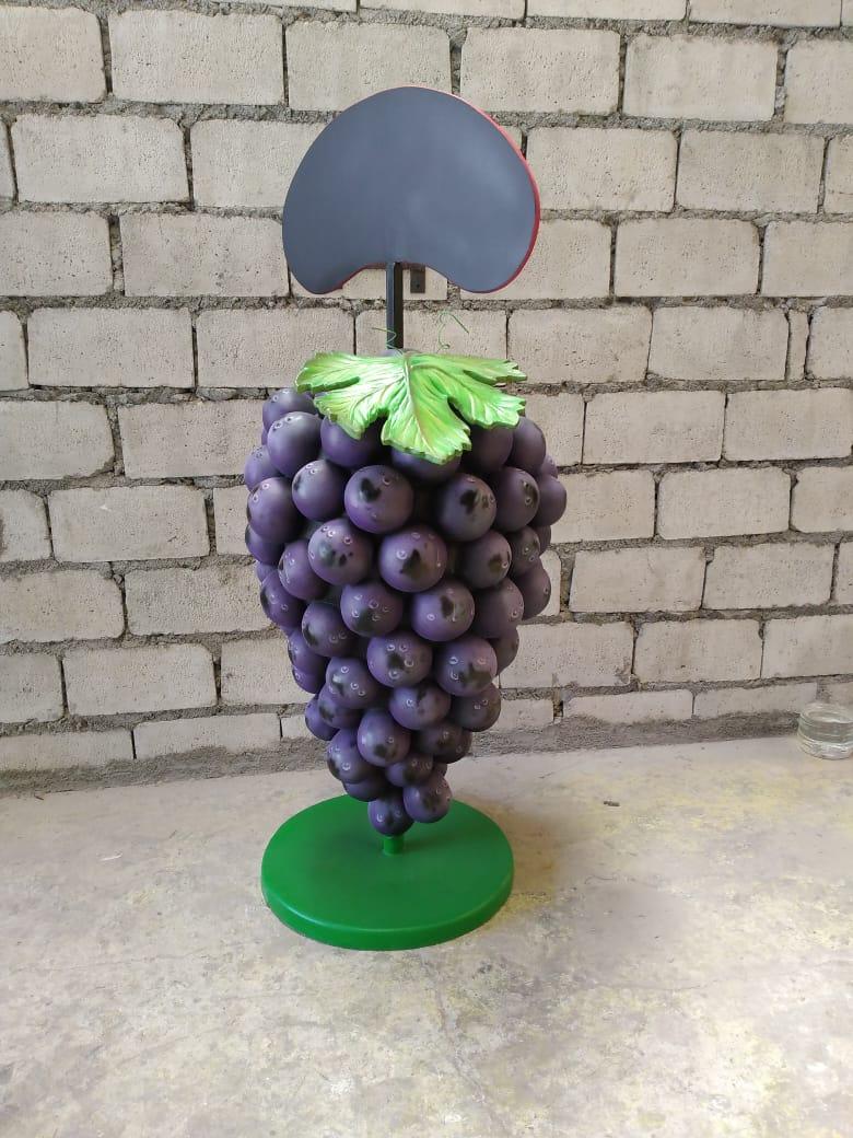 Purple Grapes Menu Staue - LM Treasures Prop Rentals 