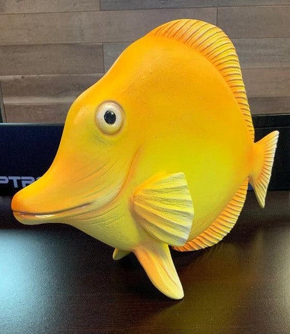 Yellow Tang Fish Statue - LM Treasures Prop Rentals 
