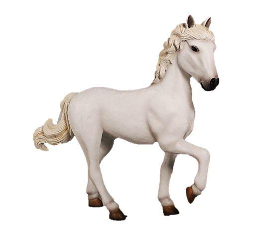 Horse Pony Standing  White Majestic Statue Display Prop Farm Animal - LM Treasures Prop Rentals 