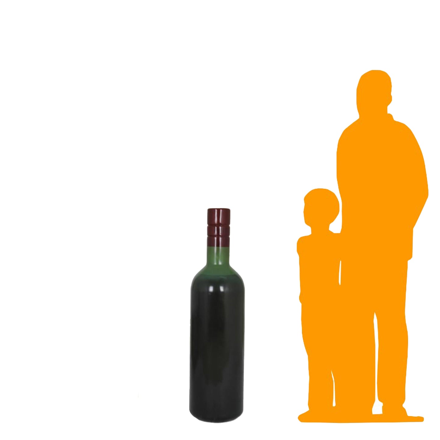 Wine Bottle Statue - LM Treasures Prop Rentals 