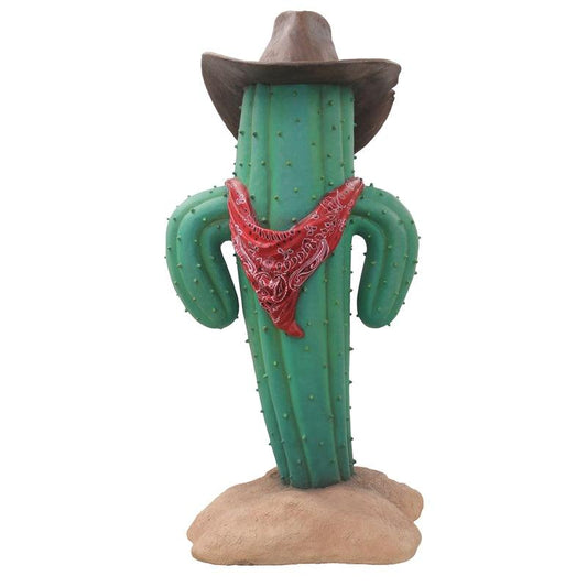 Cactus On Base Western Display Prop Decor Resin Statue - LM Treasures Prop Rentals 