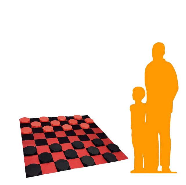 Checkers Over Sized Board Game