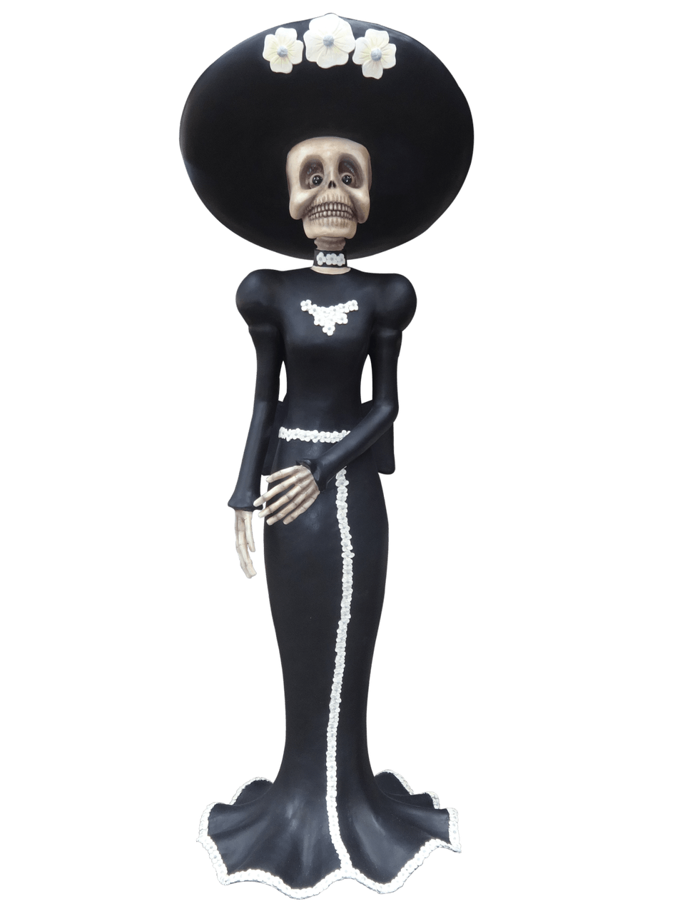 Skeleton Wife Day of the Dead Statue - LM Treasures Prop Rentals 