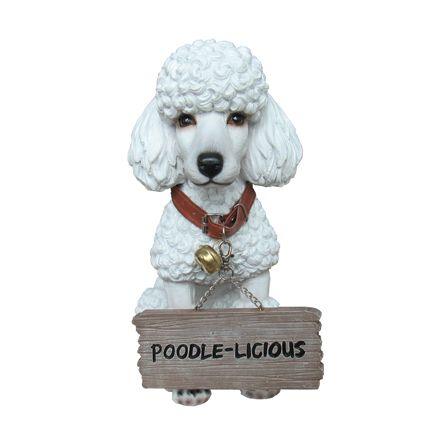 French Poodle FiFi Table Top Statue - LM Treasures Prop Rentals 