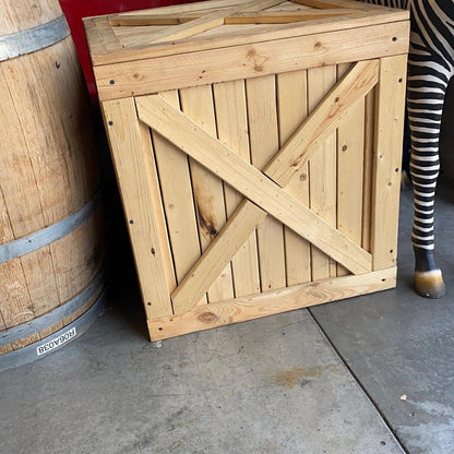 Square Wood Crate