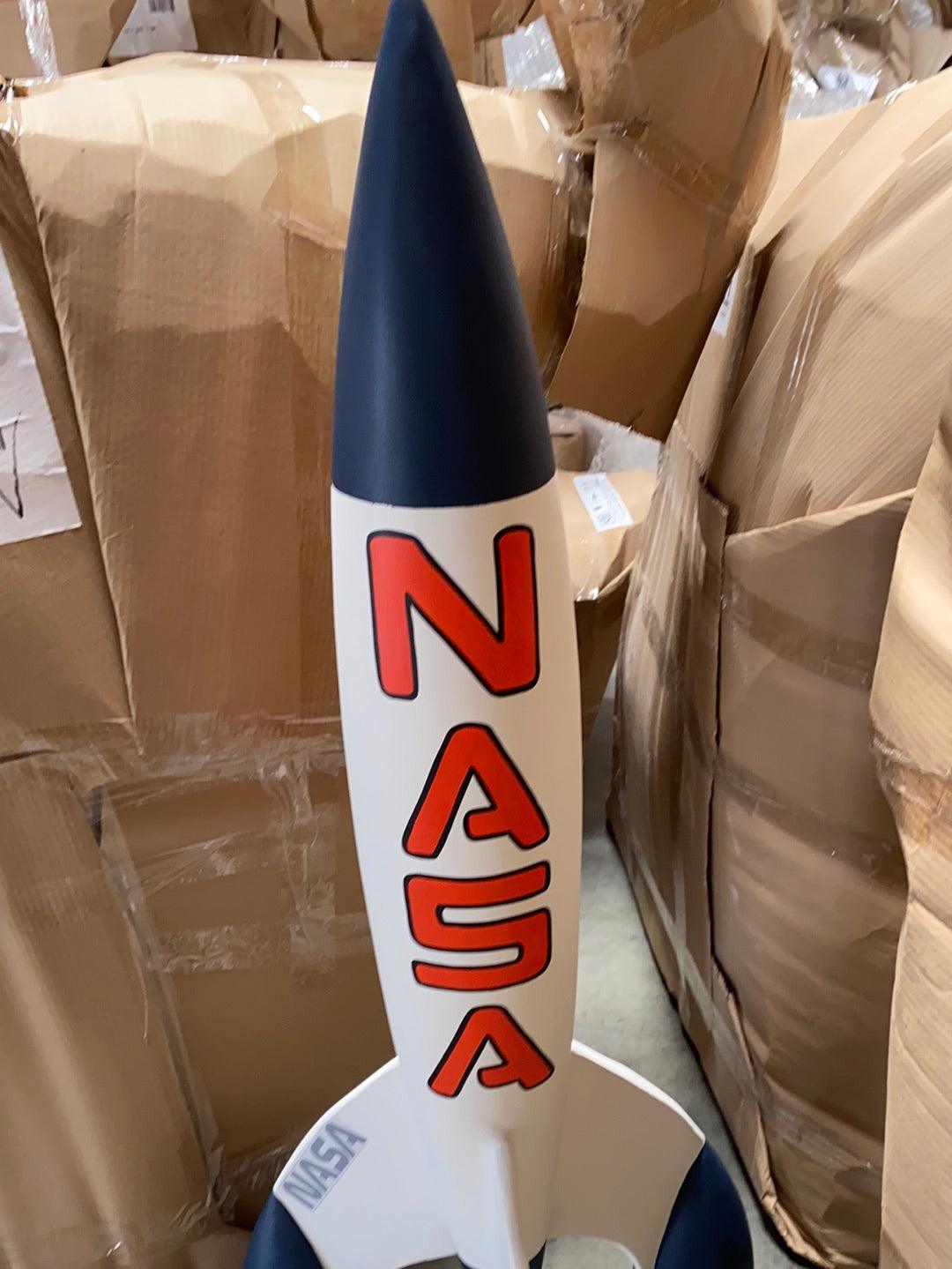 Small NASA Space Rocket Statue