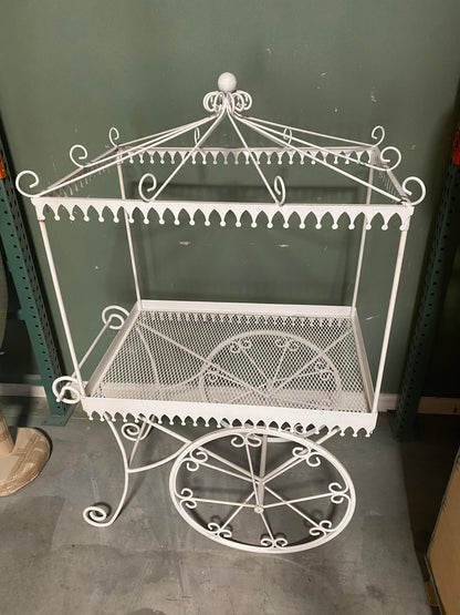 White Candy Cart