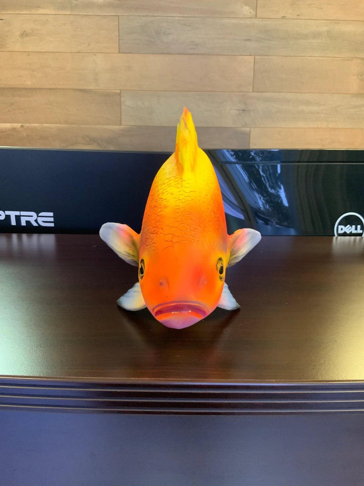 Orange Fish Statue - LM Treasures Prop Rentals 