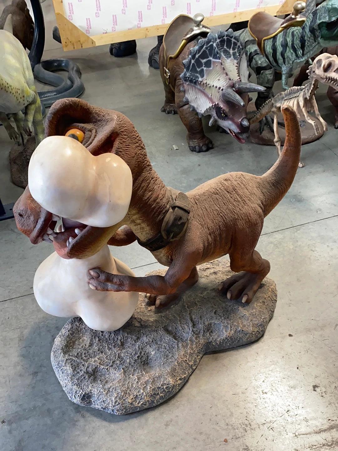 Comic T-Rex Dinosaur Statue - LM Treasures Prop Rentals 
