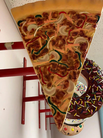 Hanging Pizza Statue