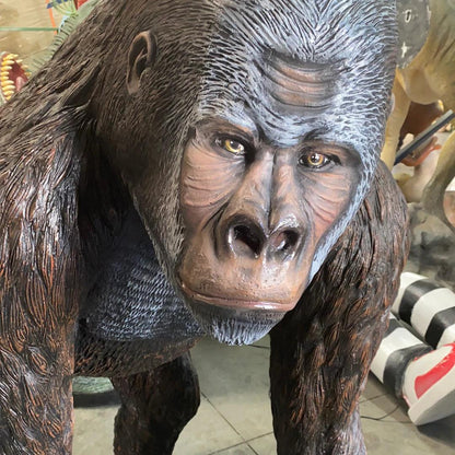 Standing Gorilla Statue - LM Treasures Prop Rentals 