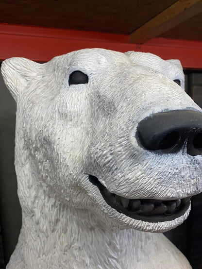 Standing Polar Bear Statue - LM Treasures Prop Rentals 