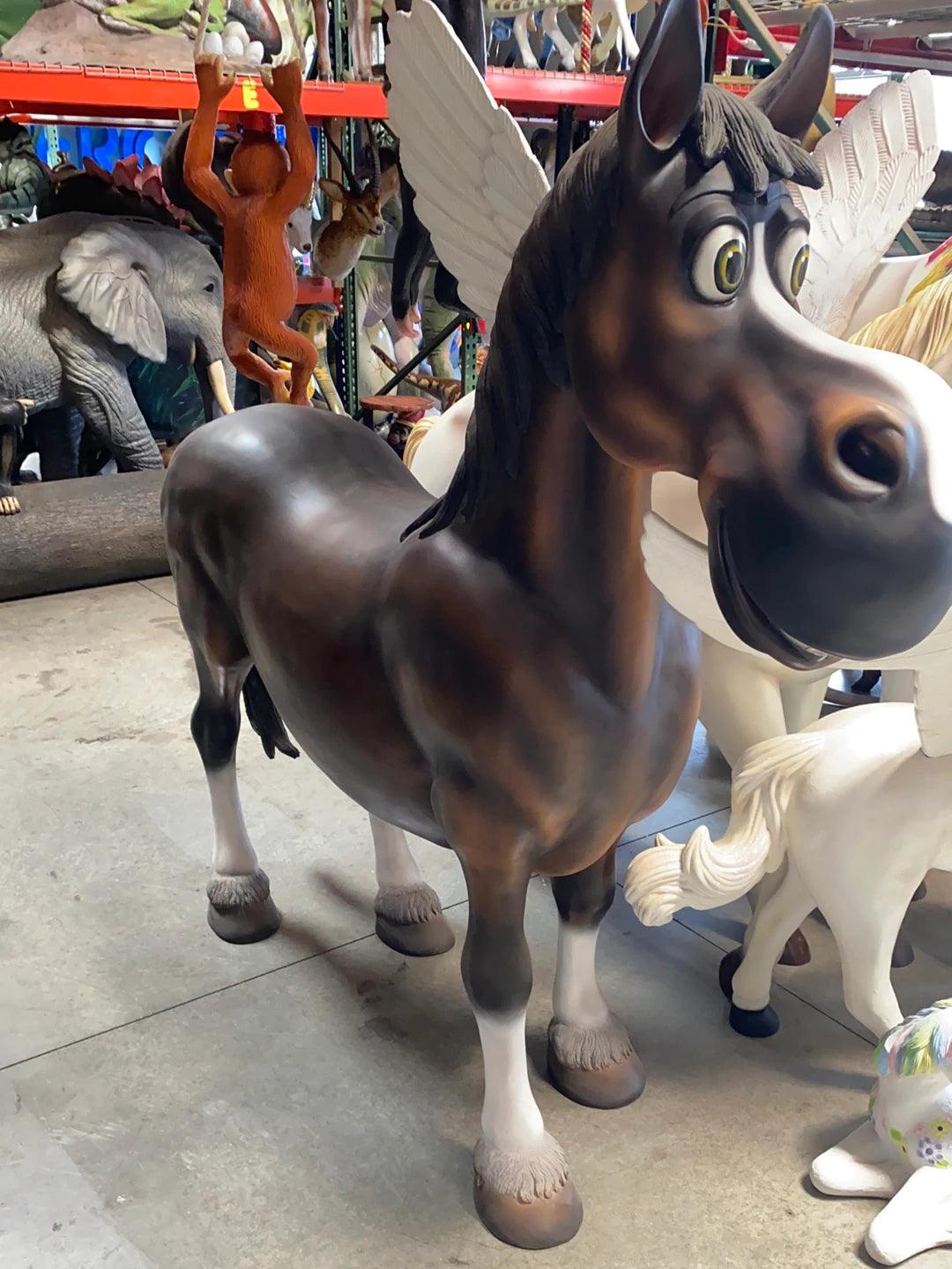 Comic Horse Statue - LM Treasures Prop Rentals 