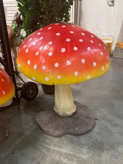 Medium Red Mushroom Statue