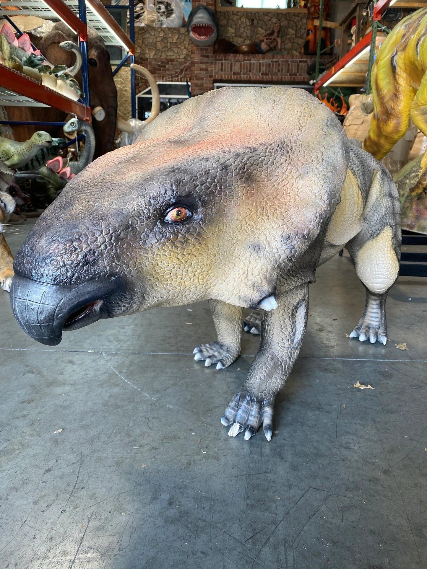 Protoceratops Dinosaur Statue - LM Treasures Prop Rentals 