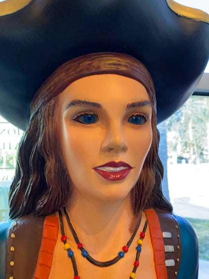 Pirate Lady Anne Life Size Statue - LM Treasures Prop Rentals 
