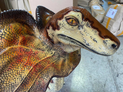 Small Dilophosaurus Dinosaur Statue - LM Treasures Prop Rentals 