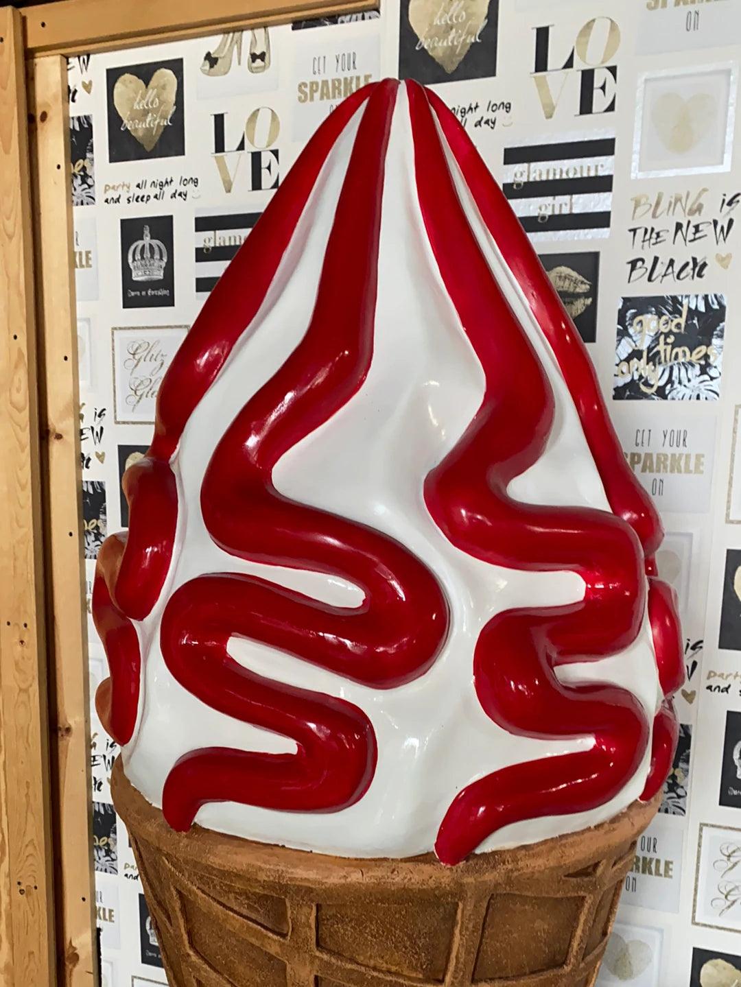 Strawberry Ice Cream Statue - LM Treasures Prop Rentals 