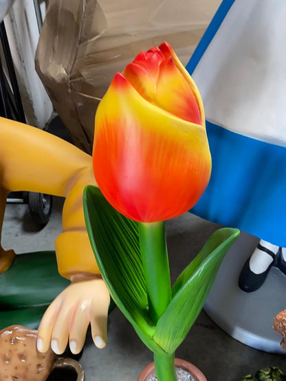 Small Tulip Flower Statue - LM Treasures Prop Rentals 