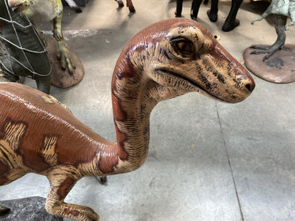 Baby Velociraptor Dinosaur Statue