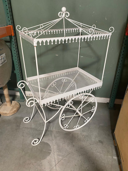 White Candy Cart - LM Treasures Prop Rentals 