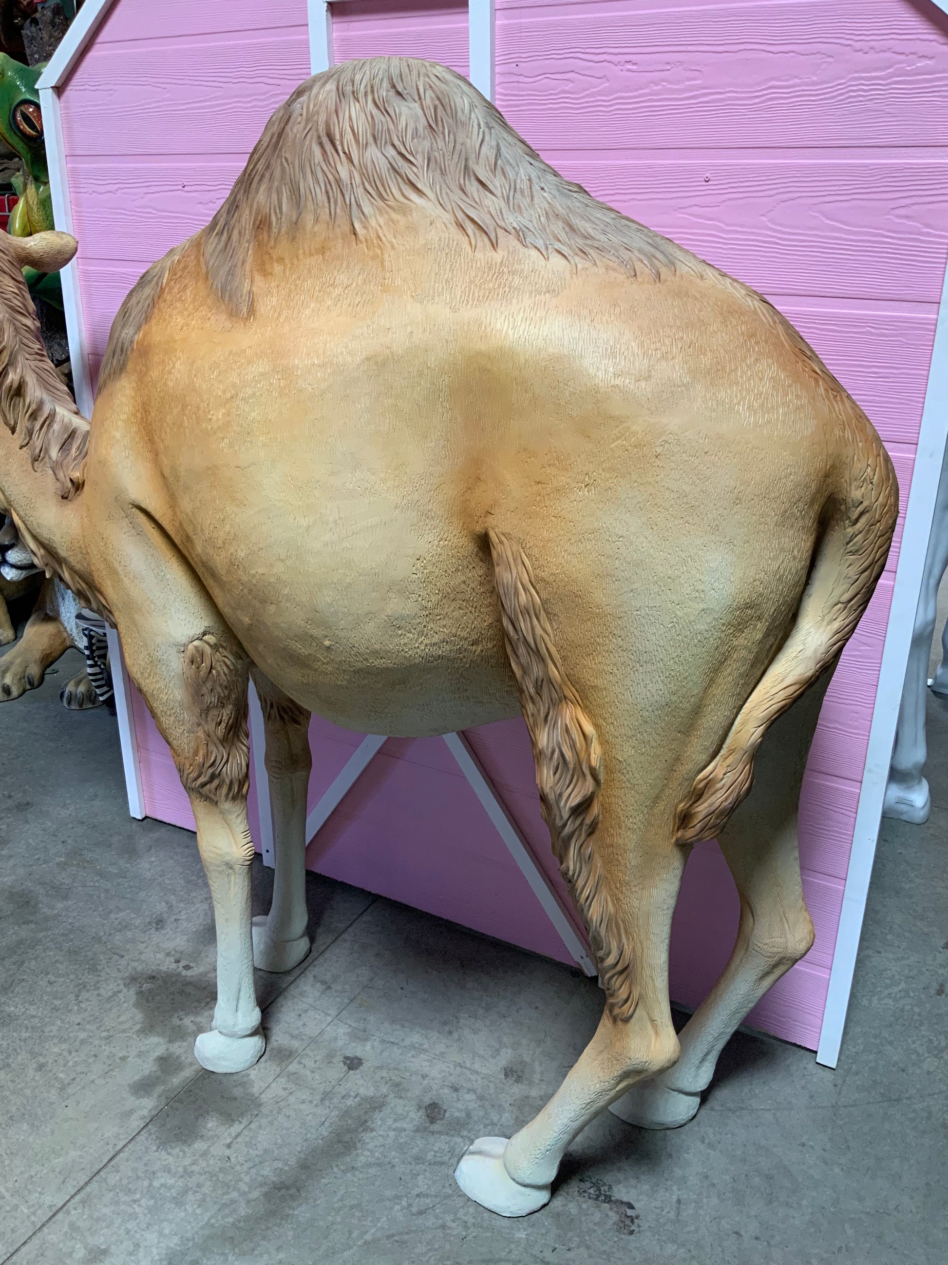 Dromedary Camel Life Size Statue - LM Treasures Prop Rentals 