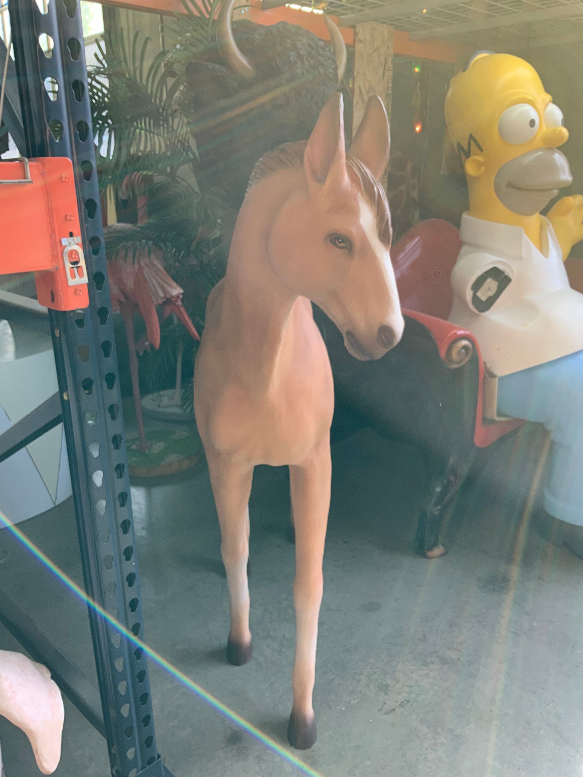 Baby Foal Pony Horse Walking Statue - LM Treasures Prop Rentals 