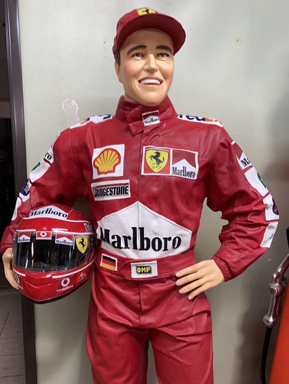 F1 Race Car Driver Life Size Statue - LM Treasures Prop Rentals 