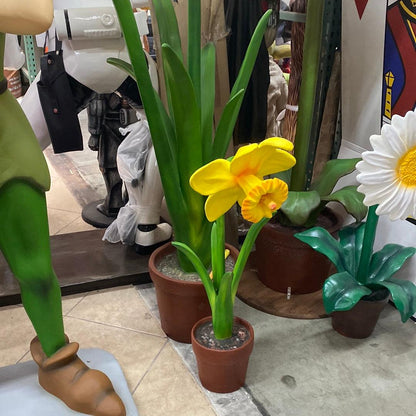 Large Narcis Flower Statue - LM Treasures Prop Rentals 