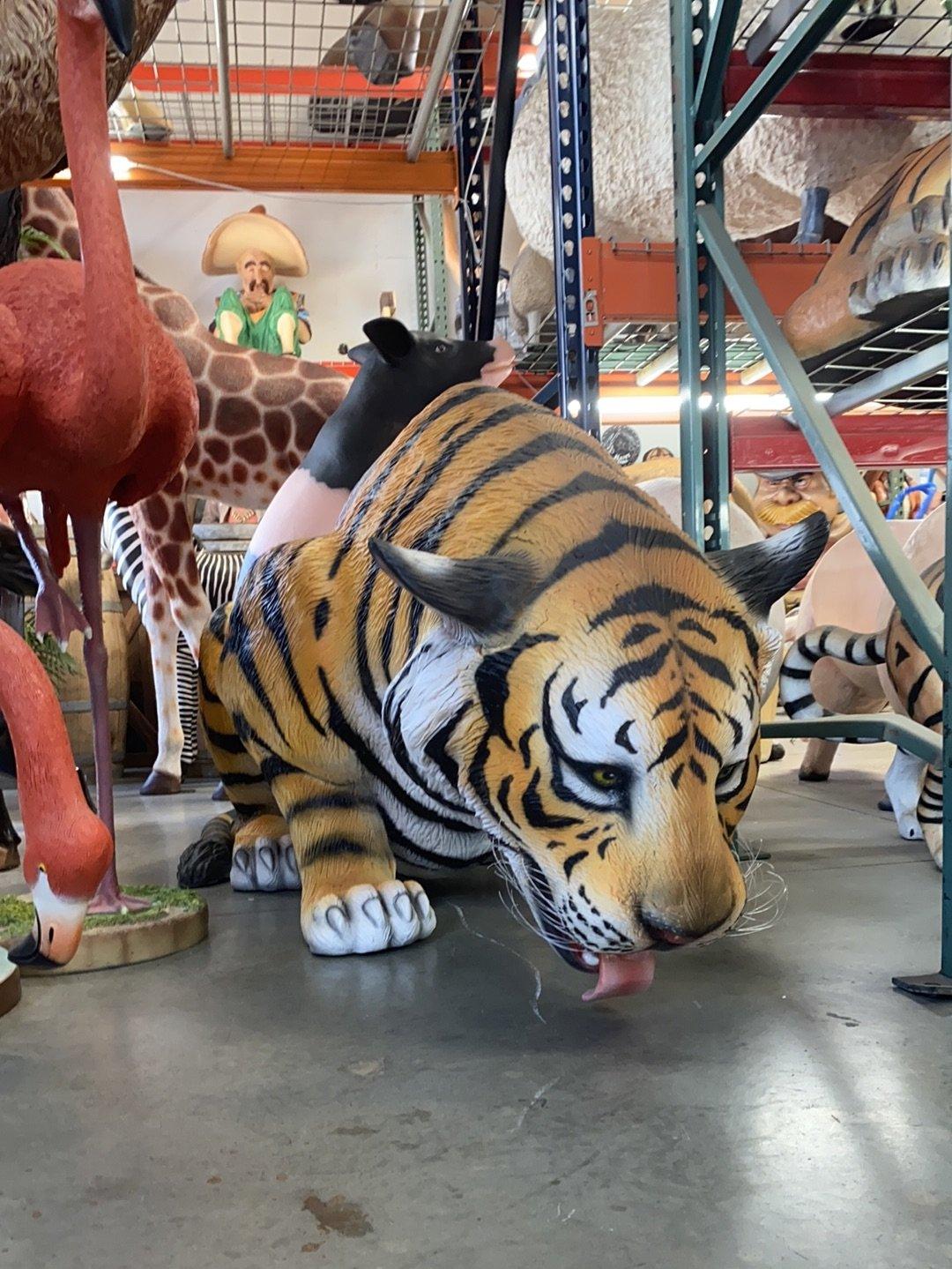 Drinking Tiger Statue