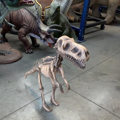 Small T-Rex Dinosaur Skeleton Statue - LM Treasures Prop Rentals 