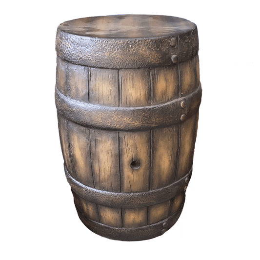 Small Old Barrel Life Size Statue
