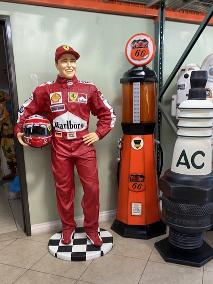 F1 Race Car Driver Life Size Statue
