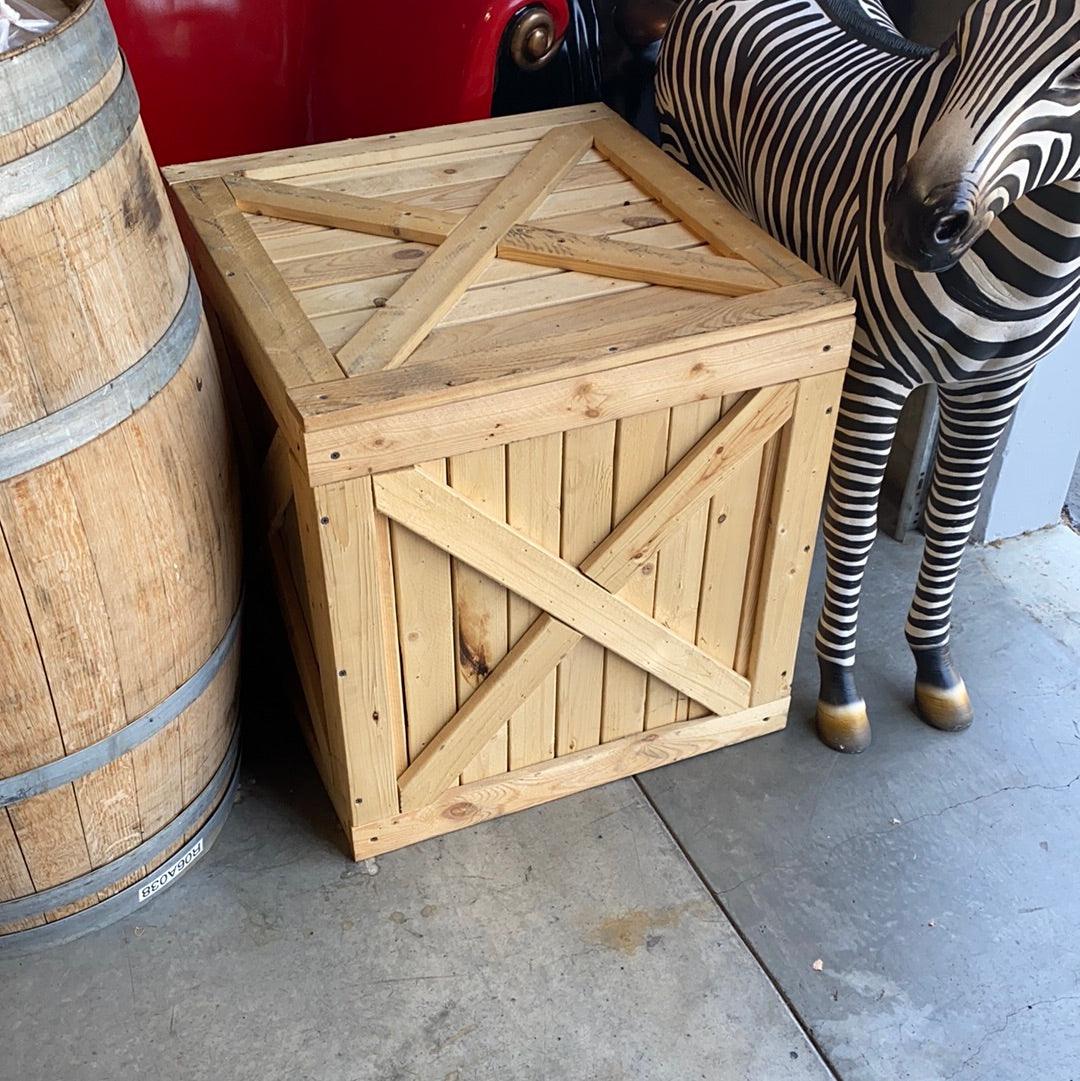 Square Wood Crate