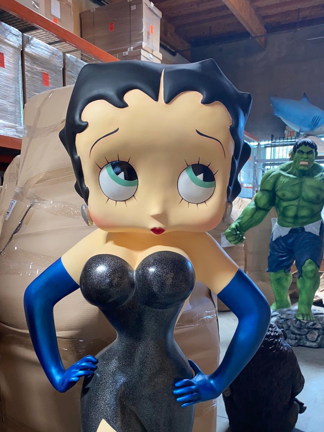 Betty Boop In Black Statue - LM Treasures Prop Rentals 