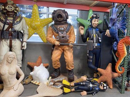 Diver With Menu Statue - LM Treasures Prop Rentals 